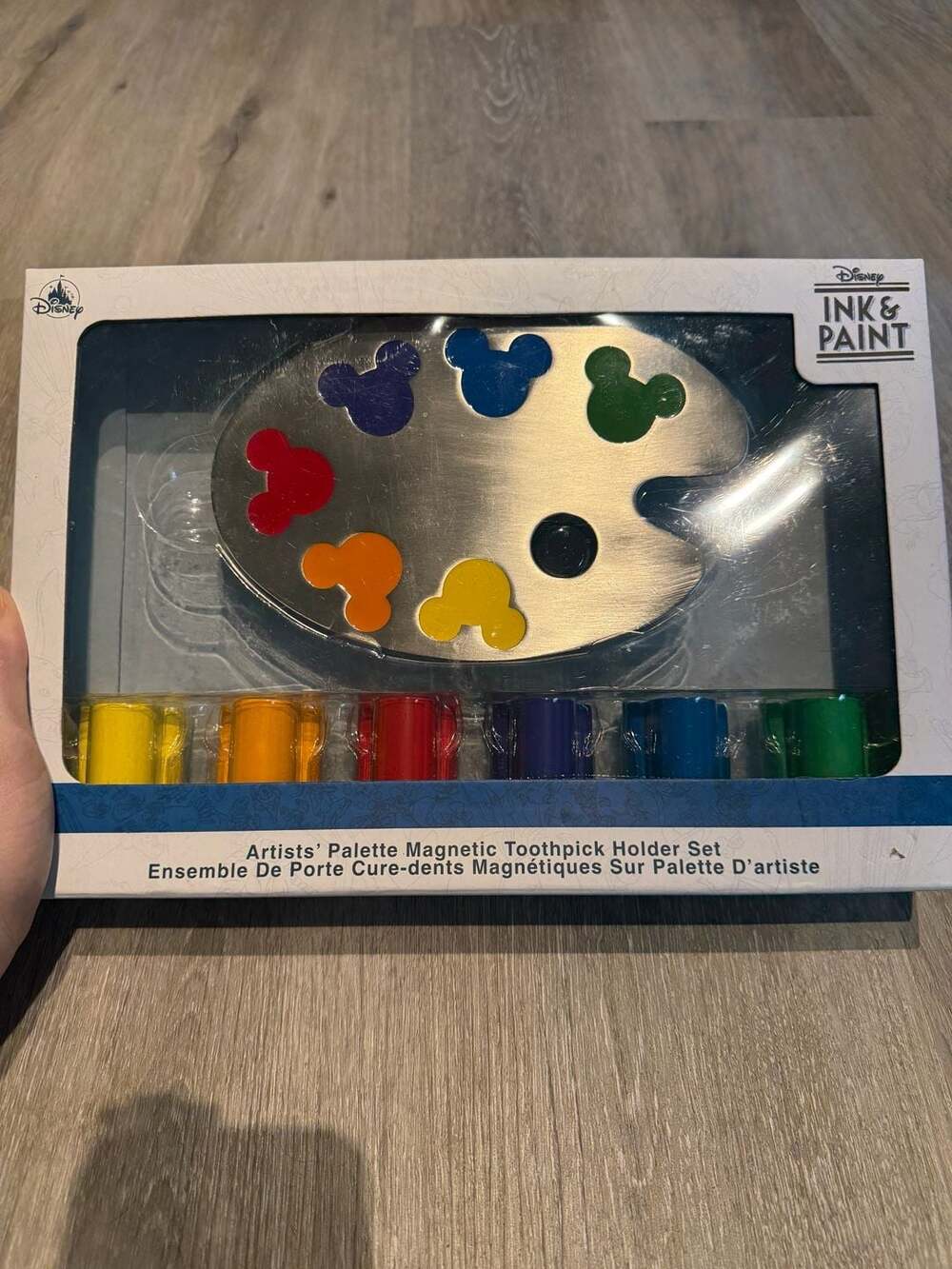 Disney Ink & Paint Artists' Palette Magnetic Toothpick Holder Set